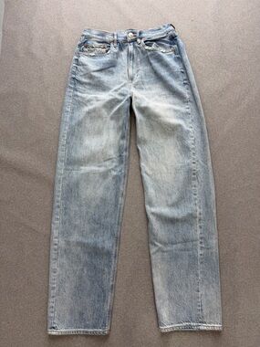 American Eagle High Rise Baggy Jeans Size 6  28W